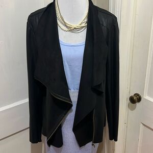 Beautiful Butter Soft Mote Black Moto Motorcycle Jacket Women's XXL